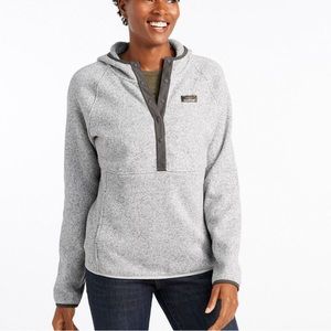 L.L. Bean Women's Sweater Fleece Pullover Hoodie S